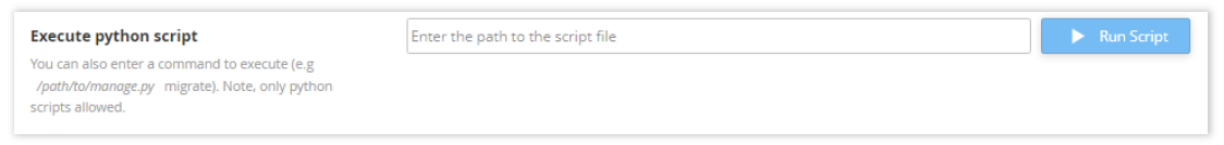 Execute Python